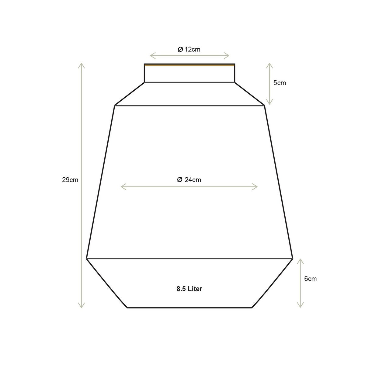 Vaas Deventer goud/wit